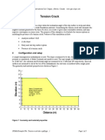 Tension Crack: Figure 1 Geometry and Material Properties