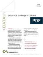 Early - Age Shrinkage of Concrete