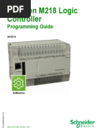 Modicon M218 Logic Controller: Programming Guide