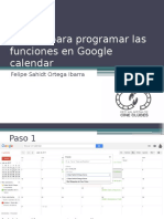 Tutorial Para Programar Las Funciones en Google Calendar
