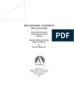 Diccionario Zapoteco Villa Alta PDF