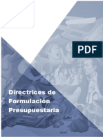 Directrices 2018 para Elaboración de POA y Presupuesto