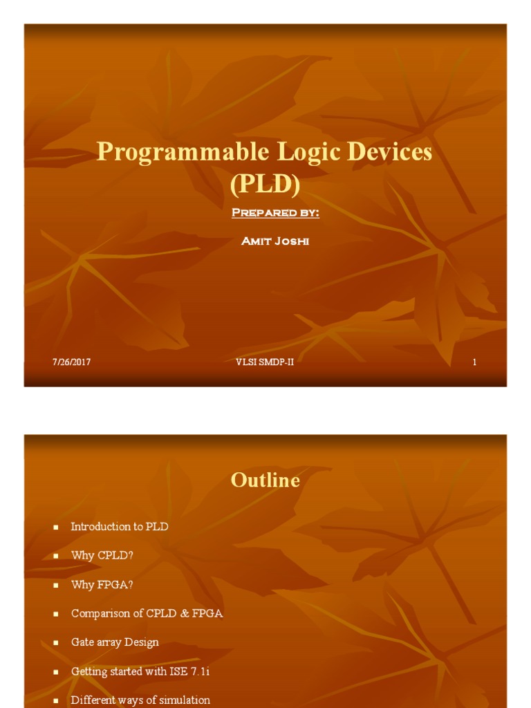 Programmable Logic Devices Programmable Logic Devices (PLD) (PLD) PDF
