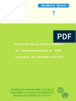 Avances en El Tratamiento de Aguas Residuales Por Lagunas de Estabilizacion