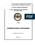 SILABO Operaciones Unitarias 2017 - I
