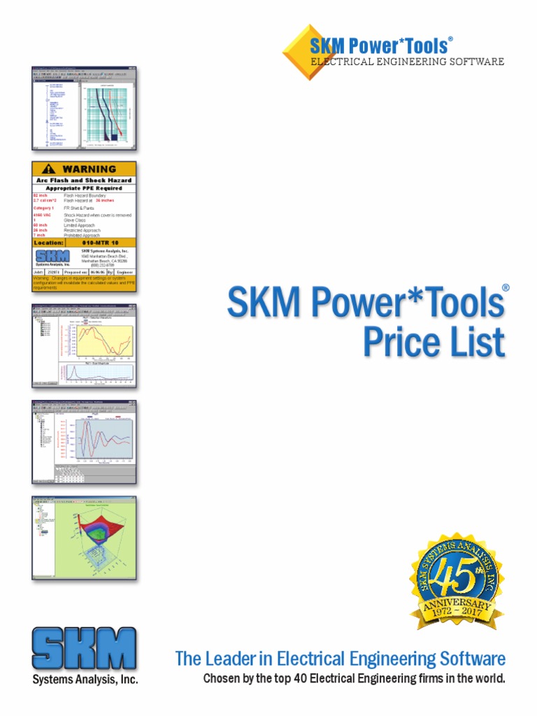 SKM Power Tools The Leader in Electrical Engineering Software PDF