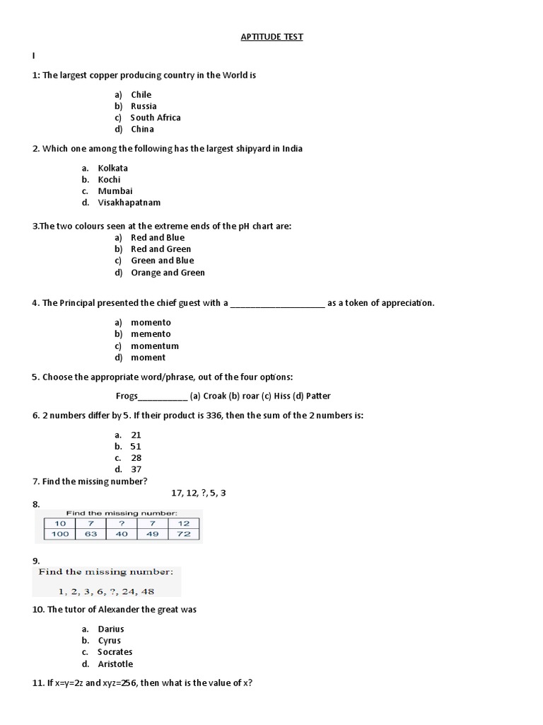SAMPLE APTITUDE TEST QUESTIONS AND ANSWERS PDF UGANDA PDF DOWNLOAD FREE visual data 4