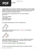 Threaded Binary Tree