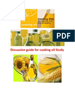 Discussion Guide For Cooking Oil Study
