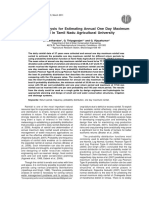 Probability Analysis For Estimating Annual One Day Maximum Rainfall in Tamil Nadu Agricultural University