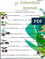 Instructions: Complete The Sentences With The Missing Animals