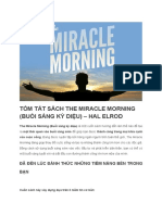 Tóm Tắt Sách the Miracle Morning (Buổi Sáng Kỳ Diệu) - Hal Elrod