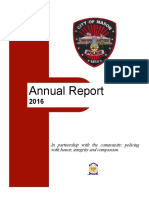 Annual Report: in Partnership With The Community Policing With Honor, Integrity and Compassion