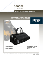 Operator'S and Parts Manual 36" Vibratory Roller