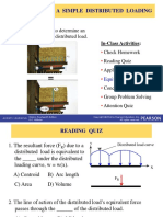 Reduction of A Simple Distributed Loading: Today's Objectives