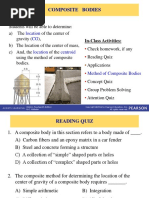 Composite Bodies: Today's Objective