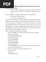 C. Argument Forms and Refutation by Logical Analogy