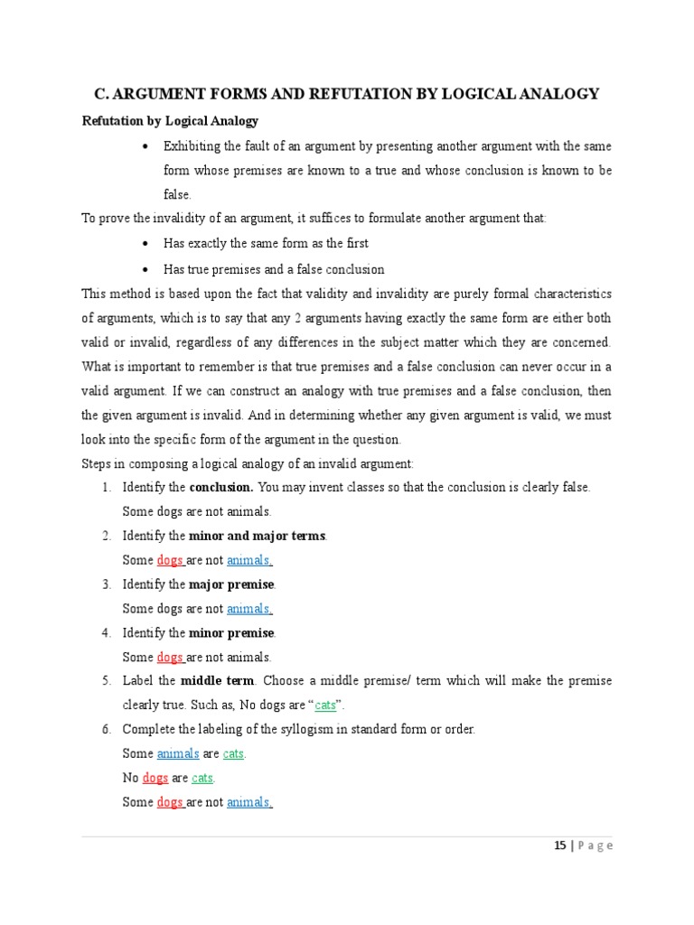 Valid and invalid arguments exercises image
