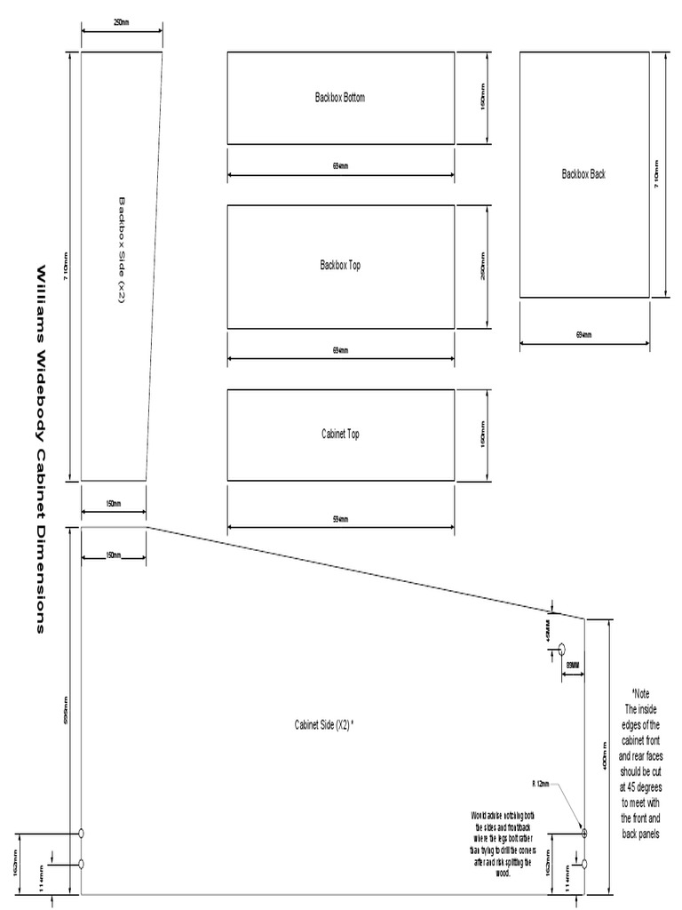 Planos Pinball Williams Widebody PDF PDF