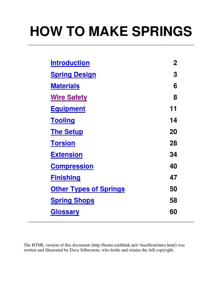 Springs | PDF