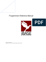 Jbase Programmers Reference Manual: Part No: 42-M-JAPRM-20.1 1991 - 1997 James Anthony Computing. All Rights Reserved
