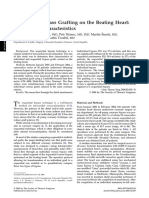 Article - Sequential Bypass Grafting On The Beating Heart - Blood Flow Characteristics