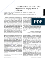 Article - Relationship of Atrial Fibrillation and Stroke After Coronary Artery Bypass Graft Surgery - When is Anticoagulation Indicated