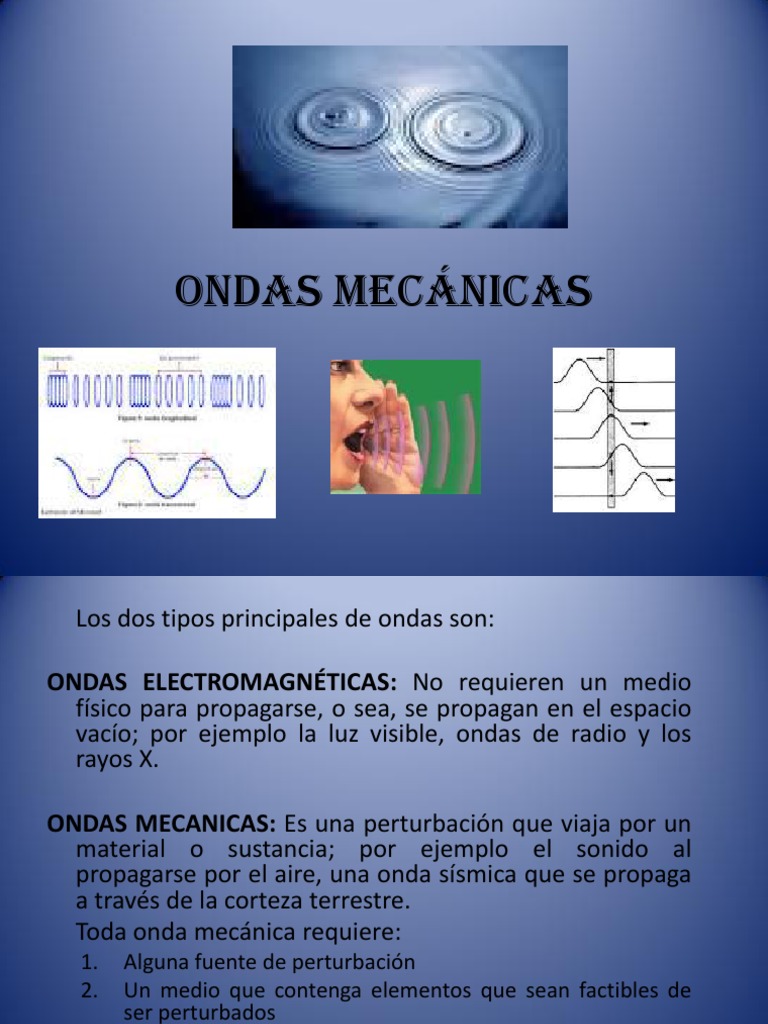 Características y tipos de ondas mecánicas | PDF | Olas | Frecuencia
