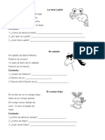 COMPRENSION LECTURA CORTAS