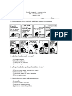 Comprensión Lectora de Cómic