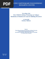 2005 - Proceedings of The First NEES E-Defense Workshop On Collapse Simulation of Reinforced Concrete Structures