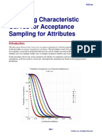 Operating Characteristic Curves For Acceptance Sampling For Attributes