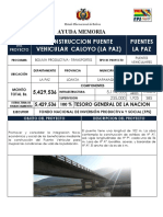 Construccion Puente Vehicular Caloyo (La Paz)