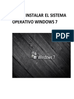 Como Instalar El Sistema Operativo Windows 7