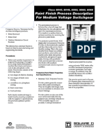 Painting Requirement of Square D switchgear