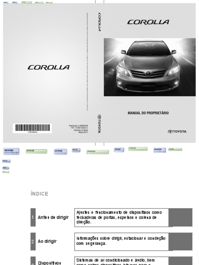 2010 TOYOTA COROLLA MAINTENANCE MANUAL visual data 5