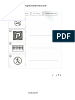 Match The Phrases To The Pictures and Write Correctly: Eonegte/1/biy2sks