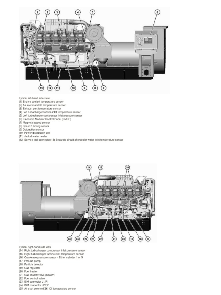 Cat 3512 Sensor Position Turbocharger Engine Technology