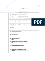 Need Assessment Background Information: 178 Appendix C. Questionnaire