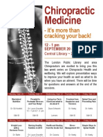 Chiropractic Medicine Series Poster