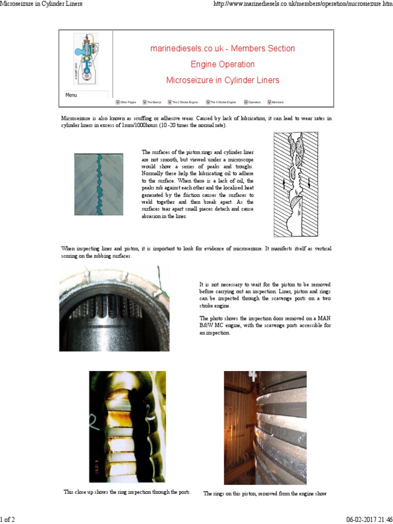 Micro Seizure PDF Piston Wear
