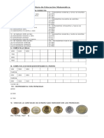 Guía Matemática 2°MONEDAS