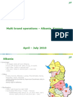 Multi brand operations in Albania and Kosovo