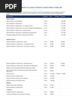 University of Lusaka 2025 Fees Schedule | PDF | Bachelor Of Science | Fee