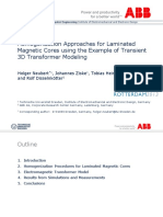 Homogenization Approaches For Laminated Magnetic Cores Using The Example of Transient 3D Transformer Modeling Neubert - Presentation