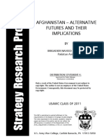 Afghanistan - Alternative Futures and Their Implications: Brigadier Naveed Mukhtar Pakistan Army