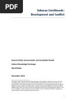 Krätli S., Swift J. and Powell A. 2014. Saharan Livelihoods- Development and Conflict