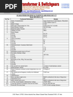 GTP 33 KV CTCTS, PTs Upto 33KV, SMC Boxes, Deep Drawn Boxes, AB Switch, DO Fuse Set, Isolators, Hardware Fittings, Chemical Earthing, C&R Panels Upto 33KV