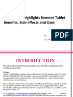 Ela Woman Highlights Normoz Tablet Benefits, Side Effects and Uses