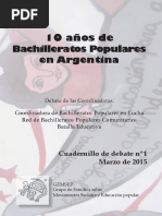 Bachilleratos Populares Cuadernillo